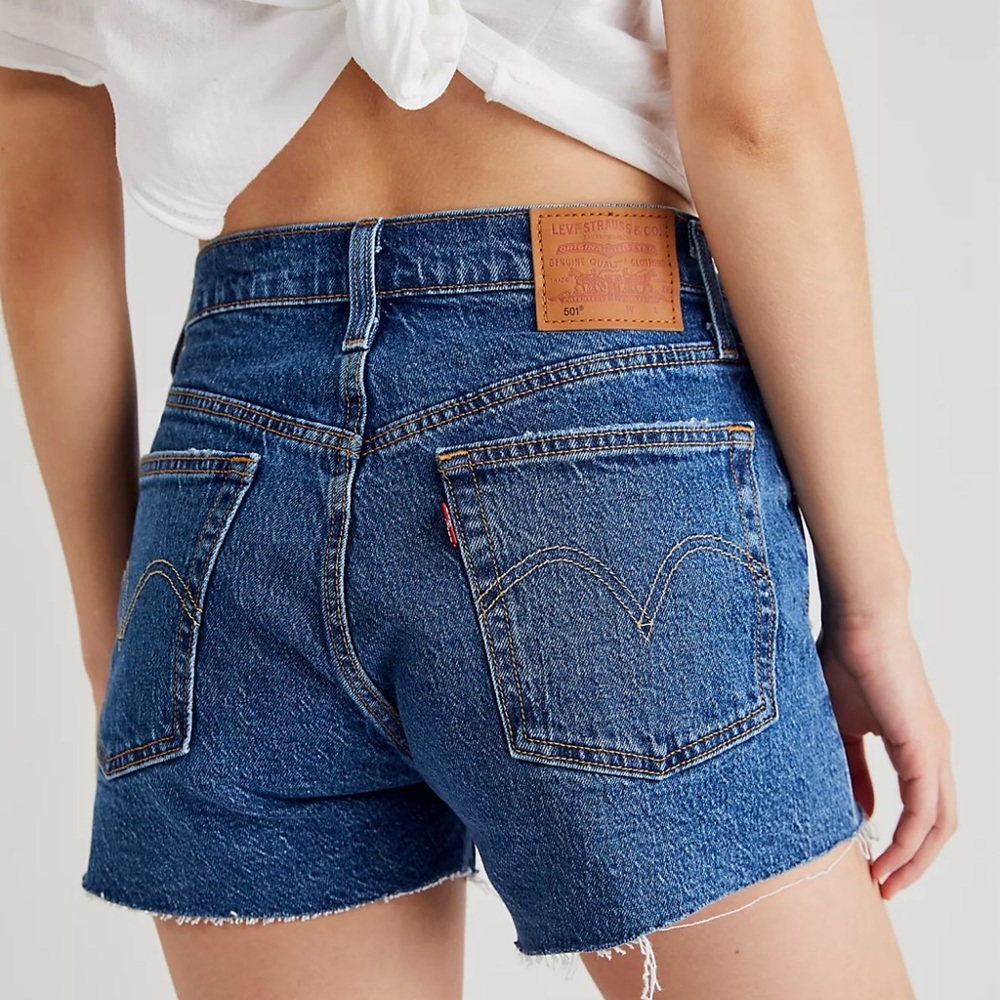 Levi's 501 Denim Shorts Vintage Distressed
